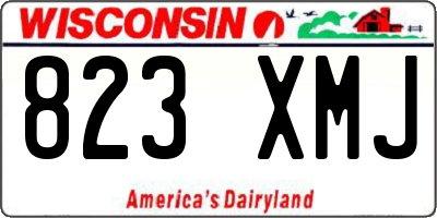 WI license plate 823XMJ