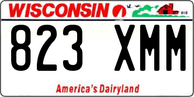 WI license plate 823XMM