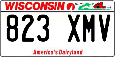 WI license plate 823XMV