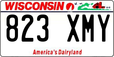 WI license plate 823XMY