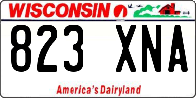 WI license plate 823XNA