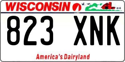 WI license plate 823XNK