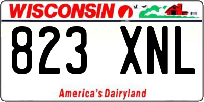 WI license plate 823XNL