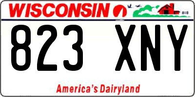 WI license plate 823XNY