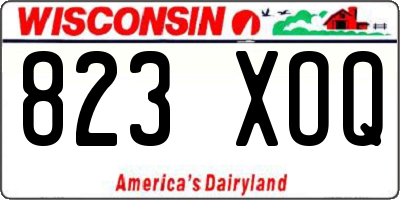 WI license plate 823XOQ
