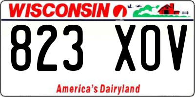 WI license plate 823XOV