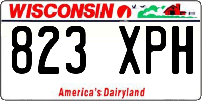 WI license plate 823XPH