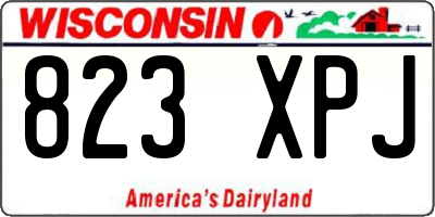 WI license plate 823XPJ