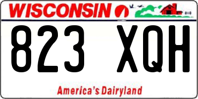 WI license plate 823XQH