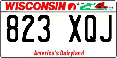 WI license plate 823XQJ