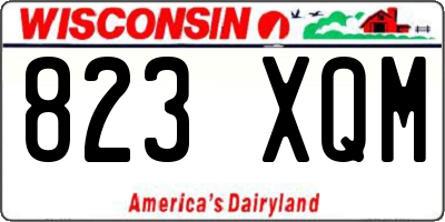 WI license plate 823XQM