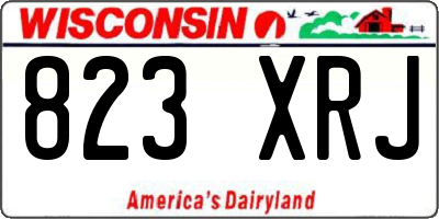 WI license plate 823XRJ