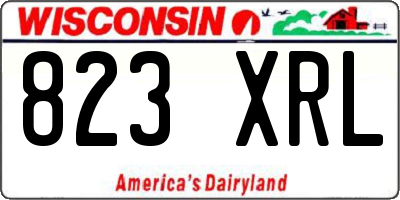 WI license plate 823XRL