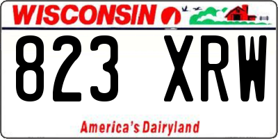 WI license plate 823XRW