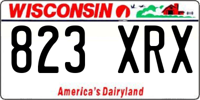 WI license plate 823XRX