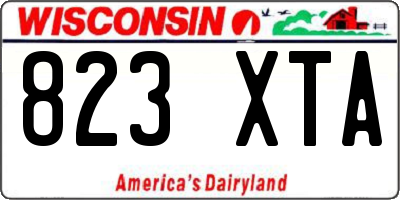 WI license plate 823XTA