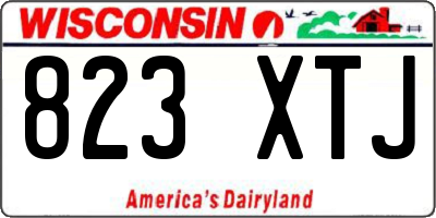 WI license plate 823XTJ