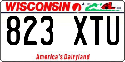 WI license plate 823XTU