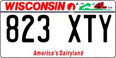 WI license plate 823XTY