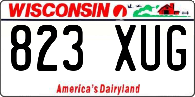 WI license plate 823XUG