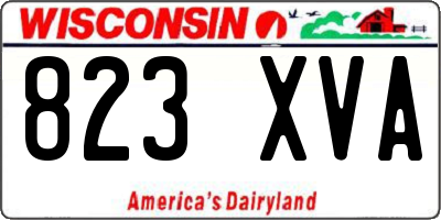 WI license plate 823XVA