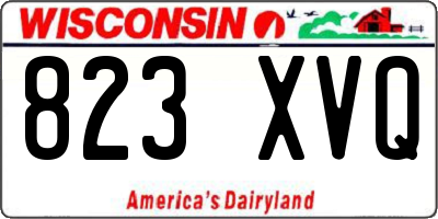 WI license plate 823XVQ