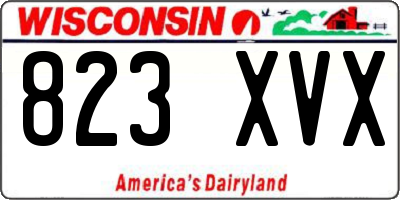 WI license plate 823XVX