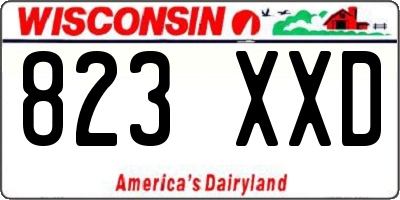 WI license plate 823XXD
