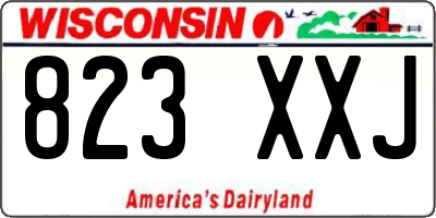 WI license plate 823XXJ