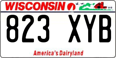 WI license plate 823XYB