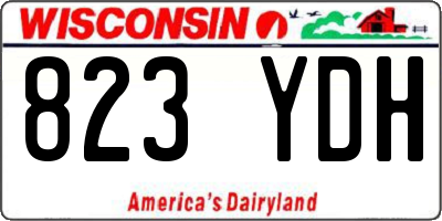 WI license plate 823YDH