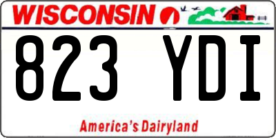 WI license plate 823YDI