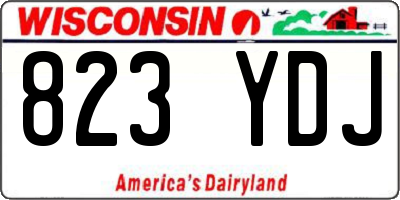 WI license plate 823YDJ