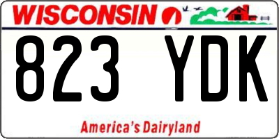 WI license plate 823YDK