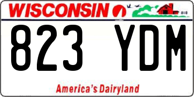 WI license plate 823YDM