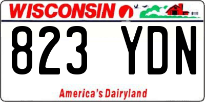 WI license plate 823YDN