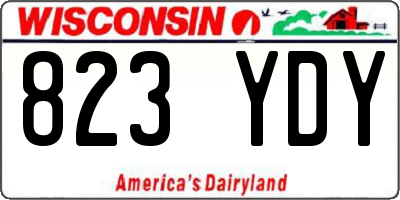 WI license plate 823YDY