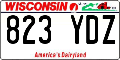 WI license plate 823YDZ