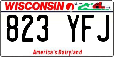 WI license plate 823YFJ