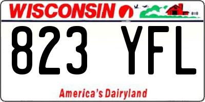 WI license plate 823YFL