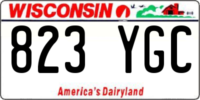 WI license plate 823YGC