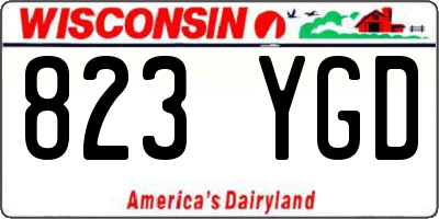 WI license plate 823YGD