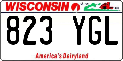 WI license plate 823YGL