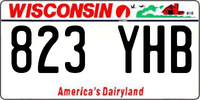WI license plate 823YHB