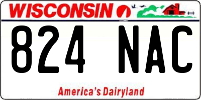 WI license plate 824NAC