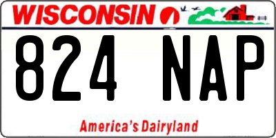 WI license plate 824NAP