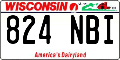 WI license plate 824NBI