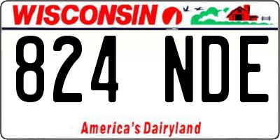 WI license plate 824NDE