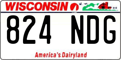 WI license plate 824NDG