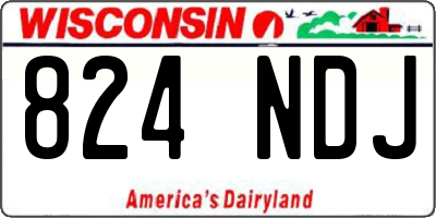 WI license plate 824NDJ